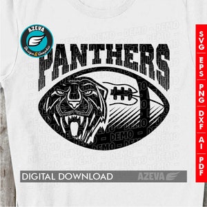 Panthers Football svg,Mascot Ball,Panthers Football t-shirt design,Football mom shirt,cricut cut files,silhouette cut file (12644)