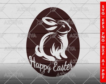 Happy Easter Digital Design - SVG, PNG for T-Shirts and Mugs