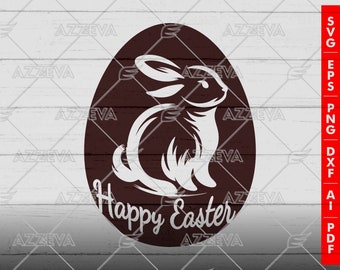 Happy Easter Design in SVG, PNG and others Formats - Craft - Cricut - Sublimation - Easter