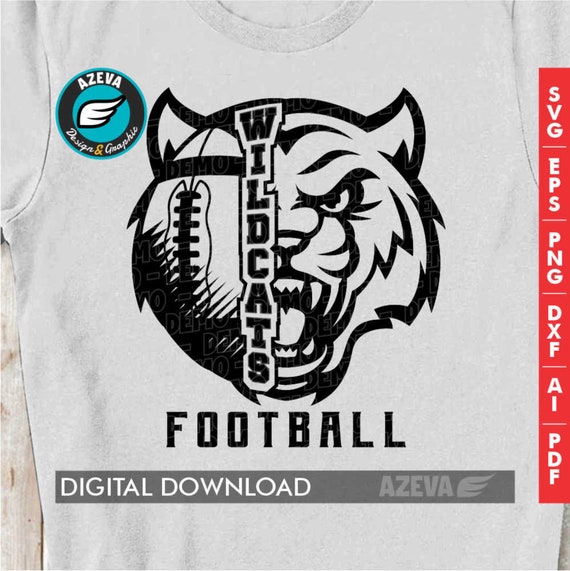 Wildcat Football Tee Wildcat Football Tee
