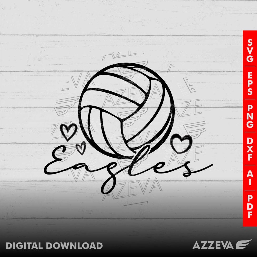 Eagle-volleyball-design Png, Eps, Ai, Dxf, Png, Pdf, Jpg and Svg Files ...