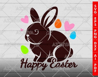 Happy Easter Design in SVG, PNG and others Formats - Craft - Cricut - Sublimation - Easter