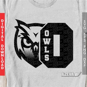 Owls svg, eps, png and dxf files Logo, Sport Collection "Power Series" (2101152101104)