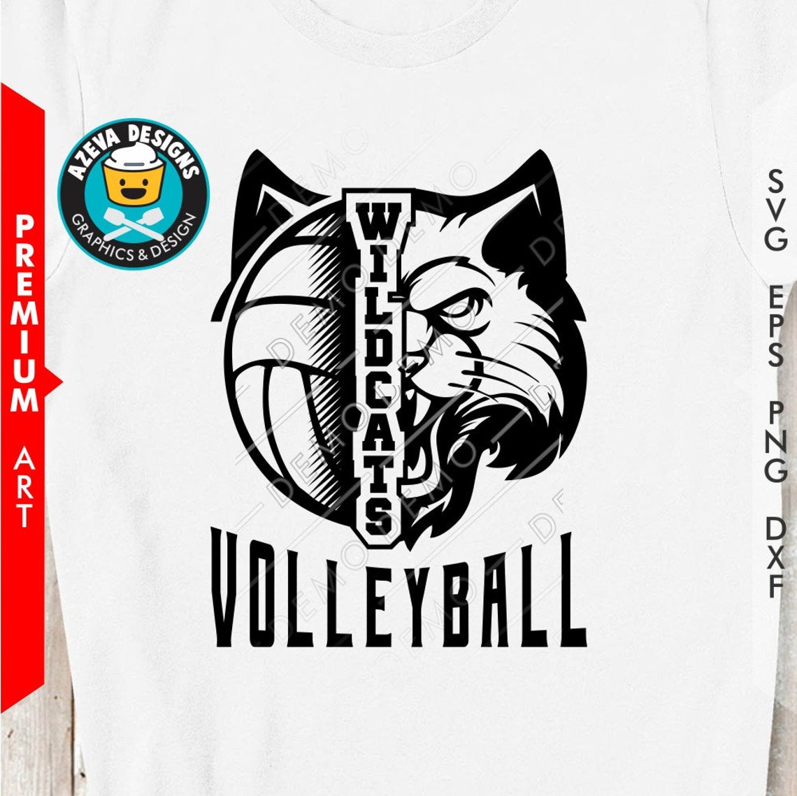 Wildcats Volleyball 'team Spirit' Svg Eps Png and Etsy