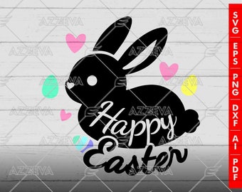 Happy Easter Design SVG: Digital Cut Files for Cricut & Sublimation