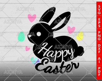 Happy Easter Design in SVG, PNG and others Formats - Craft - Cricut - Sublimation - Easter