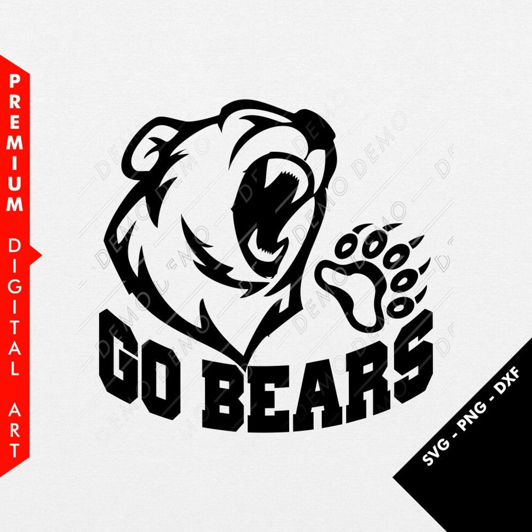 Go Bears Logo SVG PNG and DXF Files 10306 - Etsy