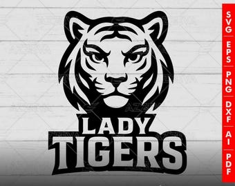 Lady Tiger SVG Bundle - Vibrant Files for Cricut and DIY Projects