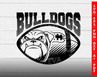 Bulldogs Football Design png, eps, ai, dxf, png, pdf, jpg and svg files for cricut,svg for shirts,sublimation png,mom svg