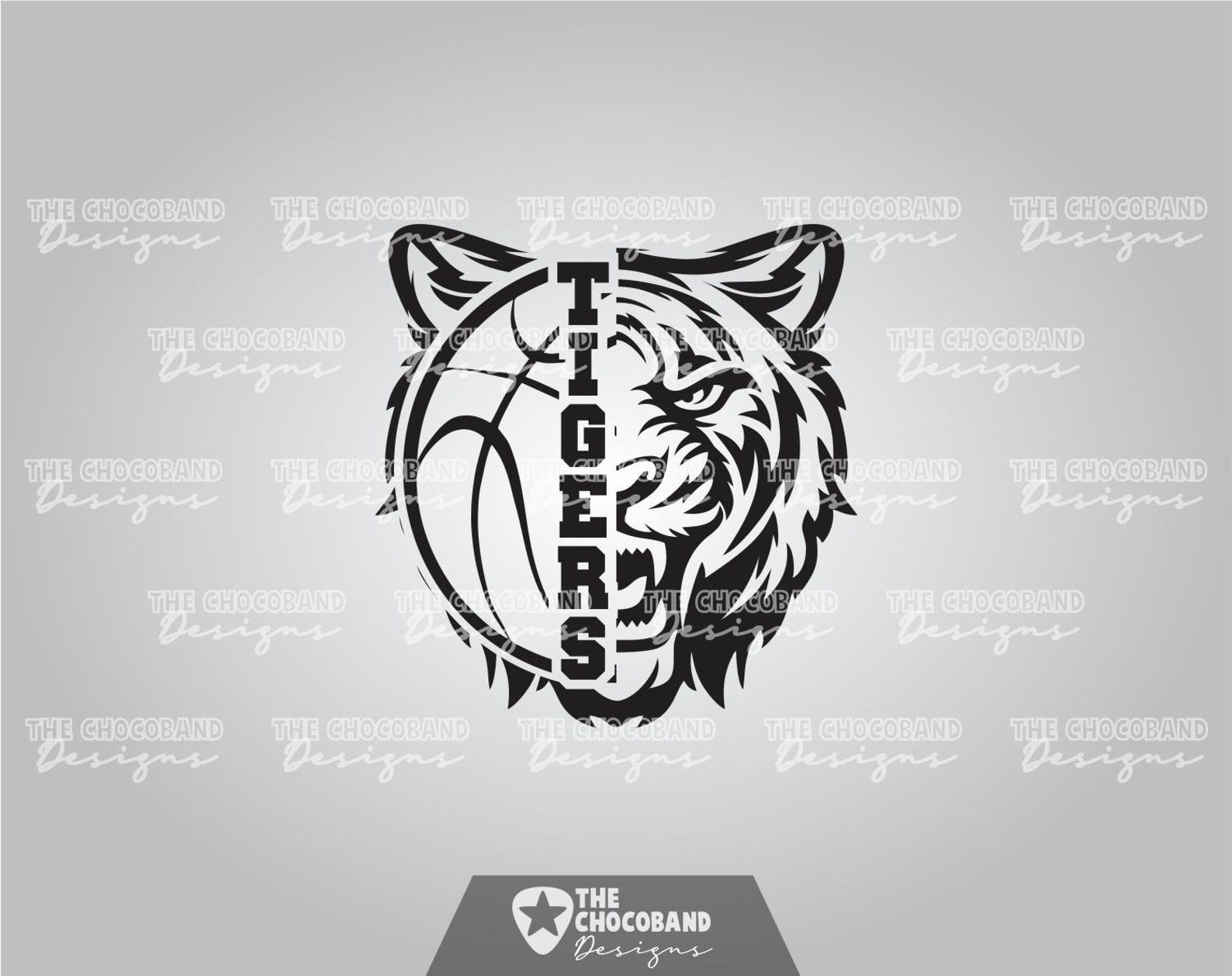 Tigers Basketball Logo Design Svg Png Eps and Dxf Files. | Etsy
