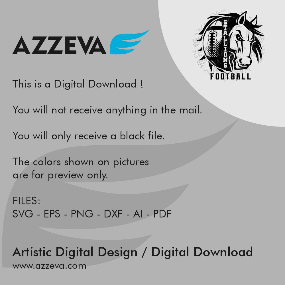 Stallions Football Design Png, Eps, Ai, Dxf, Png, Pdf, Jpg and Svg Files  for Cricut,svg for Shirts,sublimation Png,mom Svg - Etsy, image size:1000x1000