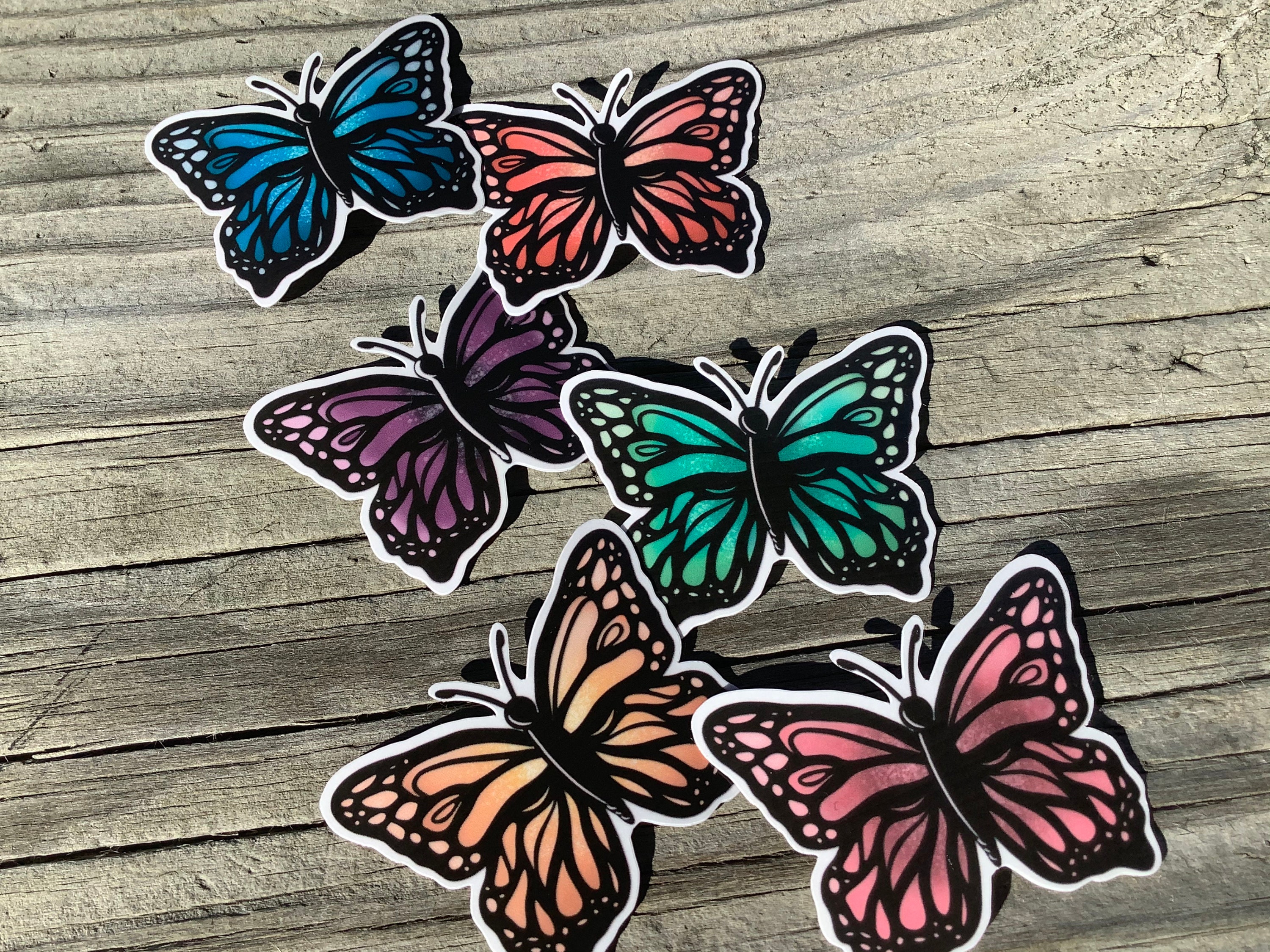Butterfly Waterproof Stickers Butterfly sticker pack Etsy