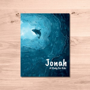 Kids&#39; Bible Study: Jonah // 7 days / Christian homeschool / Bible workbook / kids, preteens, teens / instant digital download / printable