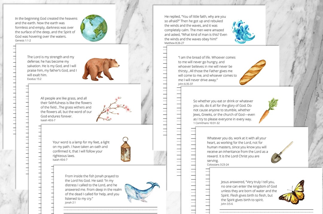 Bible Writing Paper, Set 1, 25 Printable Pages - Etsy