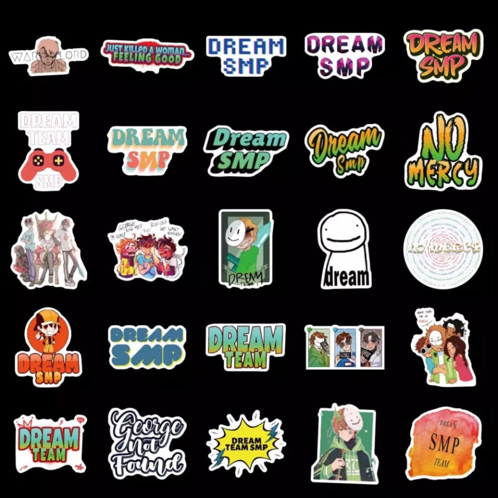 dream smp waterproof vinyl stickers tommyinnit karl sapnap