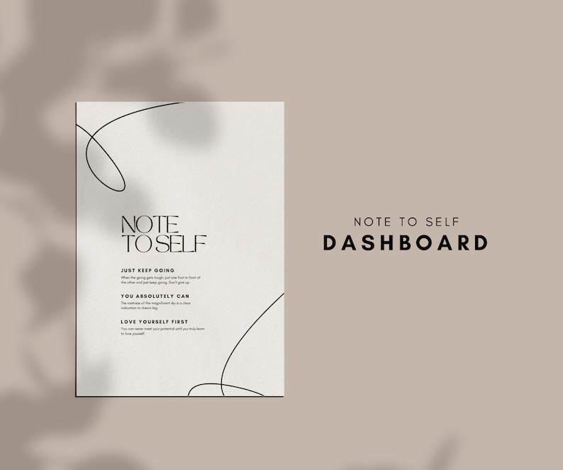 Printable Dashboard Printable Dashboard Planner Minimal Etsy