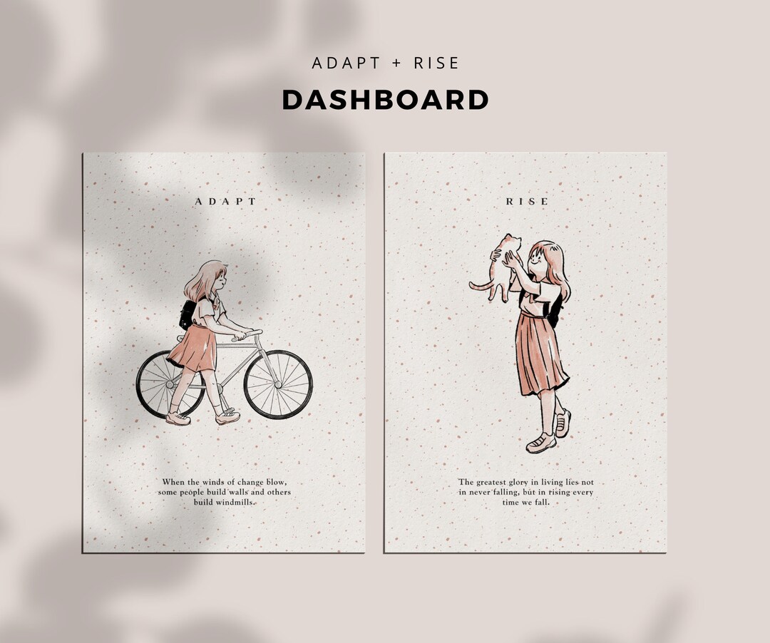 Printable Dashboard, Printable Dashboard Planner, Minimal Planner ...