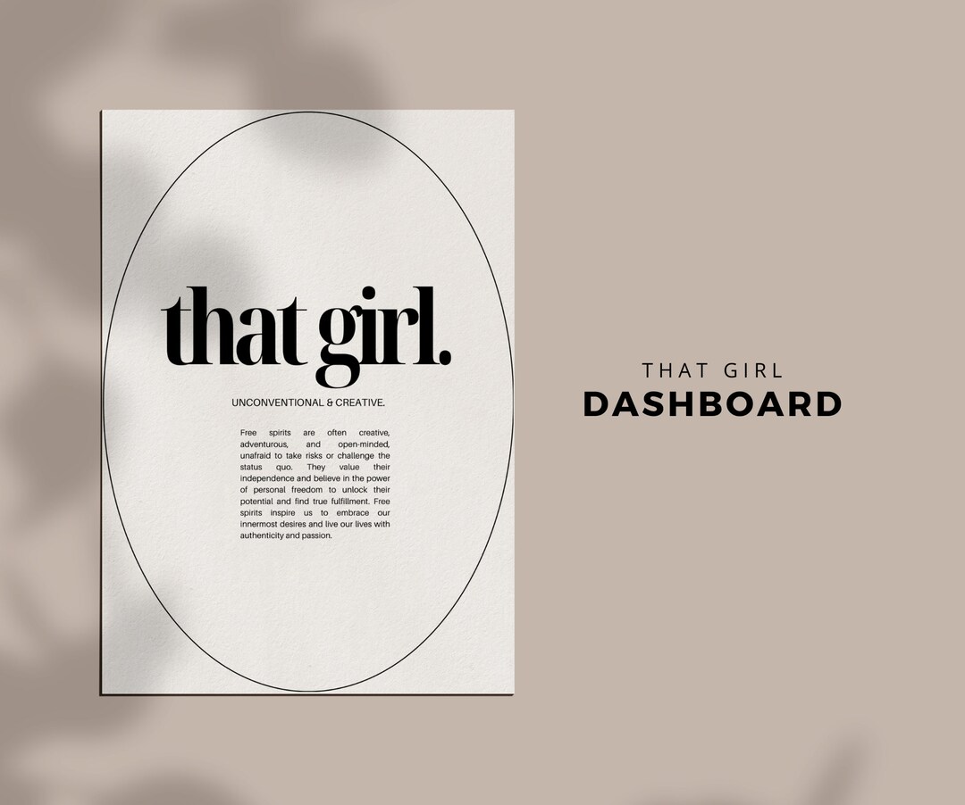 Printable Dashboard, Printable Dashboard Planner, Minimal Planner ...