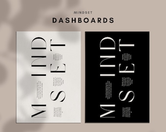Minimalist Planner Dashboard: Self Care Printable (A4, A5, A6, Personal) (Digital Download)