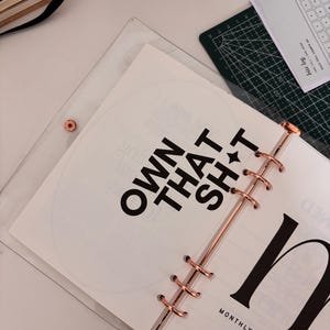 Minimalist Printable Planner Dashboard, A5, Pocket (Digital Download)