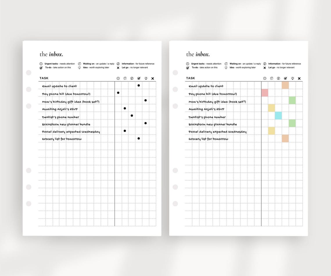 Task Tracker Insert: Follow-up & Reminder Log (digital Download) - Etsy