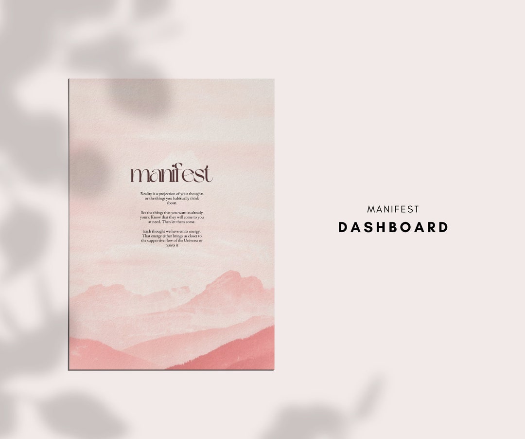 Printable Dashboard, Printable Dashboard Planner, Minimal Planner ...