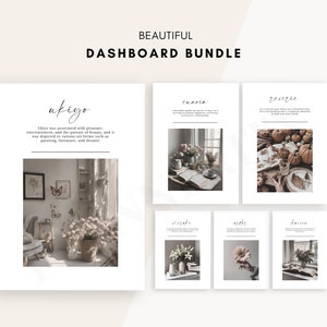 Minimalistisches Planner Dashboard Printable Bundle (Digitaler Download)