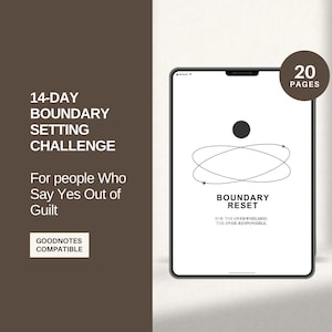 14-Tage-Boundary Setting Challenge | Self Care Workbook (Digitales Therapie-Tool)