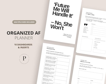 Paquete definitivo de planificación de objetivos: Insertos de productividad imprimibles (Descarga digital)