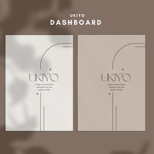 Minimalist Printable Dashboard: A4, A5, A6, Personal Sizes (Digital Download)