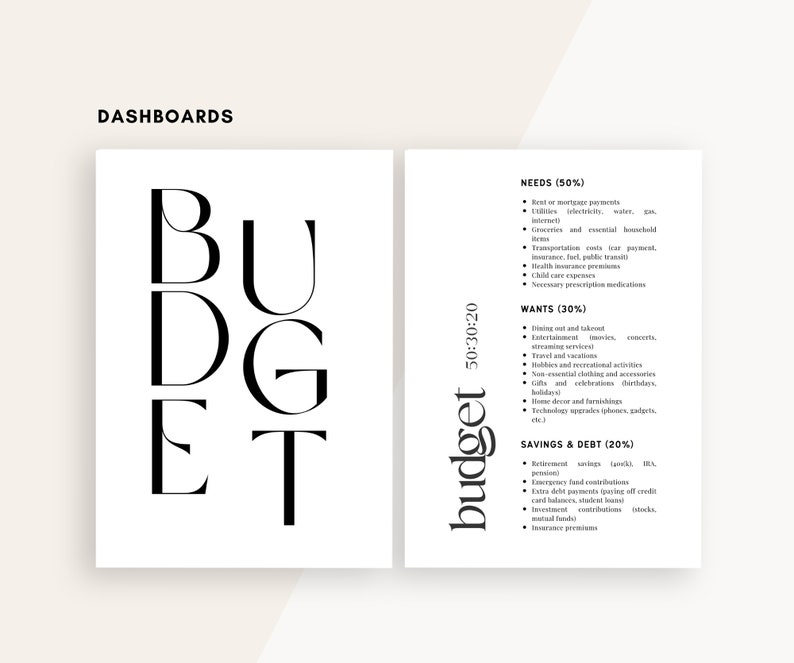 A5 Budget Planner Printable: Expense Tracker, Subscriptions (PDF ...