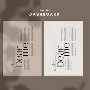 Minimalist Planner Dashboard: A4, A5, A6, Personal Sizes (Digital Download)