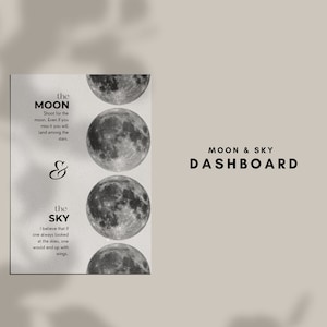 Printable Dashboard, Minimalist Dashboards, Personal Planner Dashboard, Manifestation Dashboard, A5 Dashboard, Personal Dashboard