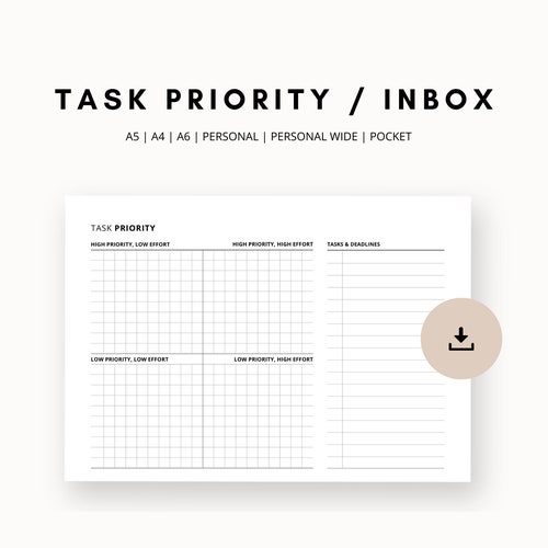 Planner Hopper Paper Planner Hopper Bundle Minimalist Design B6 Personal Pocket HP ...