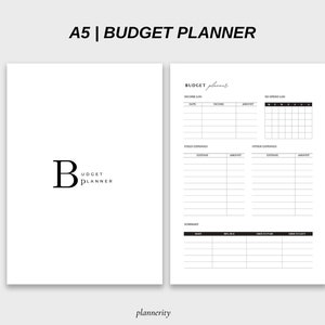 A5 Budget Planner Printable 2021 | Etsy India