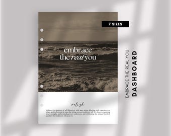 Planificador minimalista: tamaño A5, A6 y personal (descarga digital)