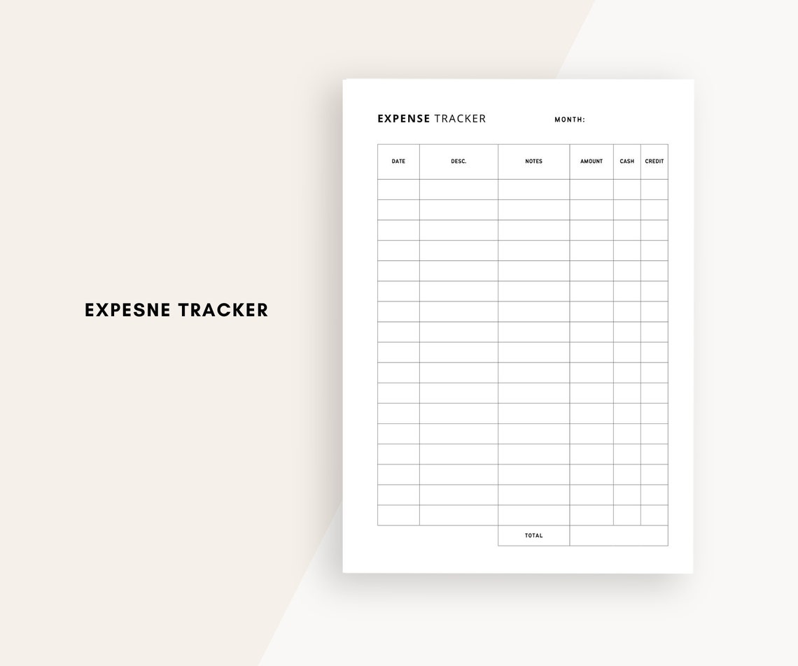 A5 Budget Planner Printable: Expense Tracker, Subscriptions (PDF ...