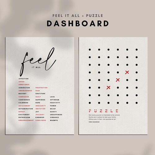 Aesthetic Minimal Planner Dashboard A5 Planner Dashboards Etsy