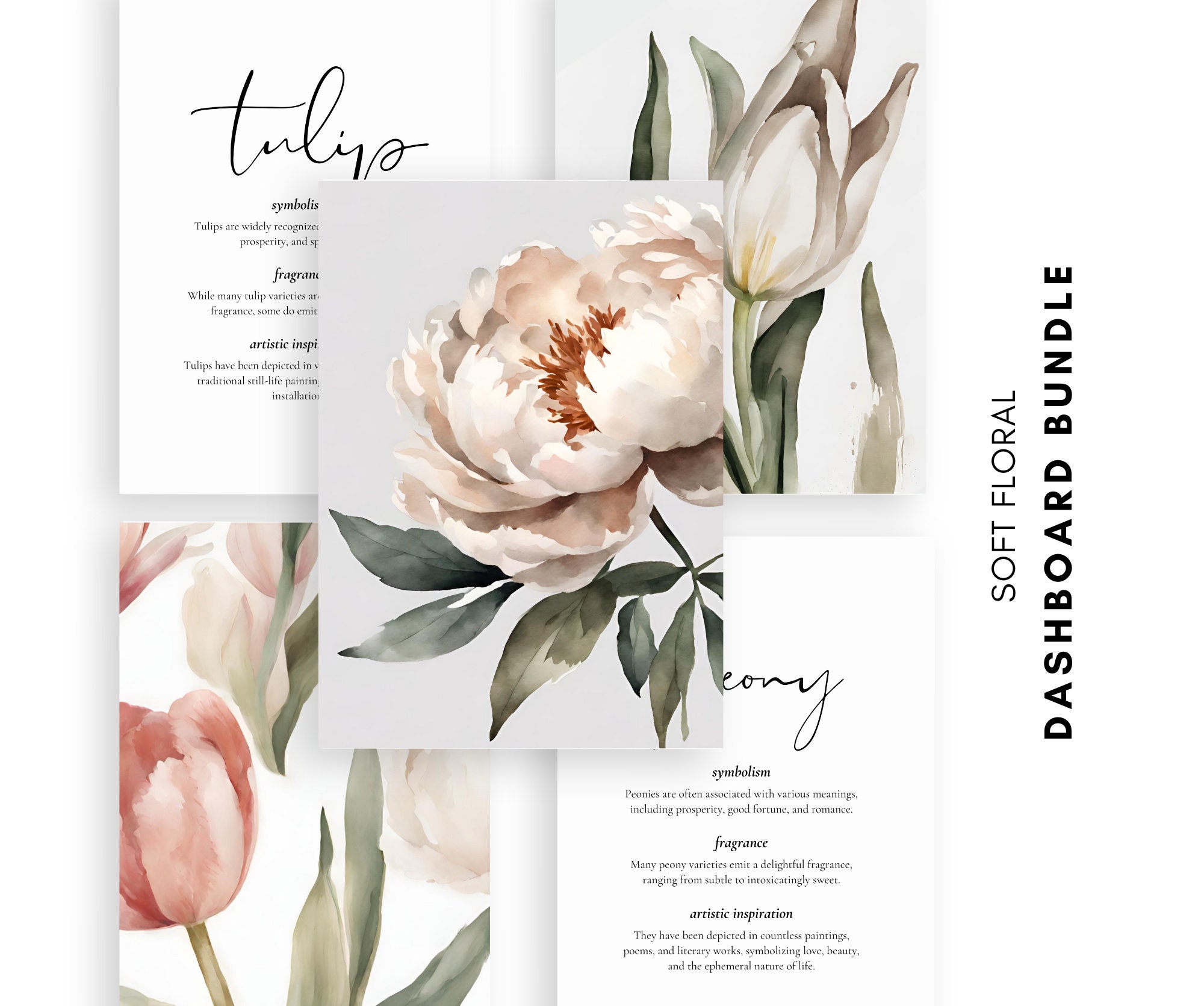 Floral Printable Planner Dashboard Bundle (digital Download) - Etsy