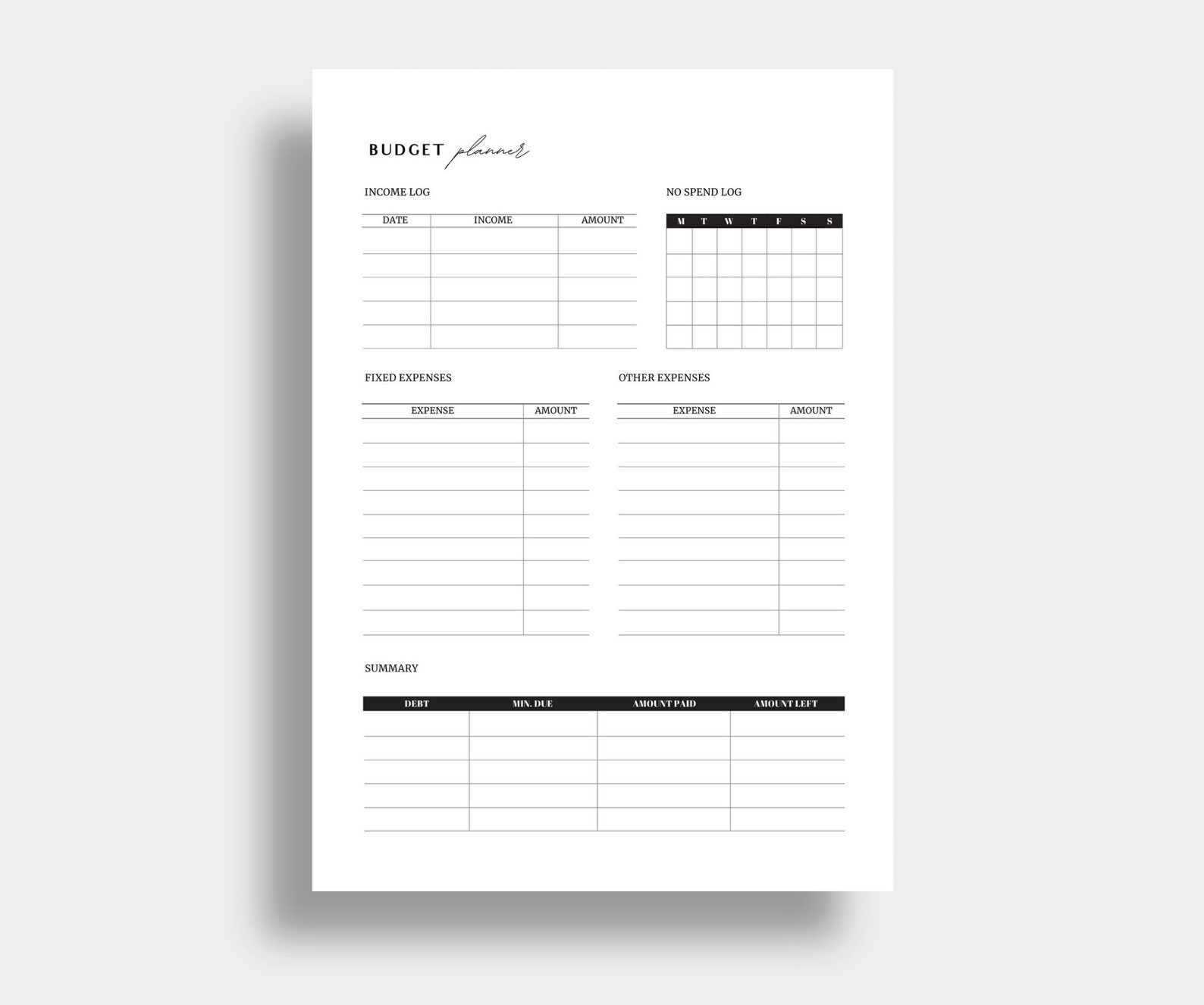 2021 budget planner printable 2021 budget planner printable