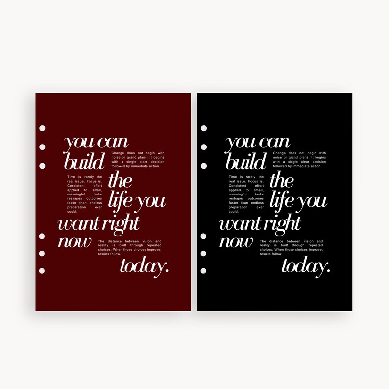 Minimalist Planner Dashboard 2026, HP Mini, HP Classic (printable) - Etsy