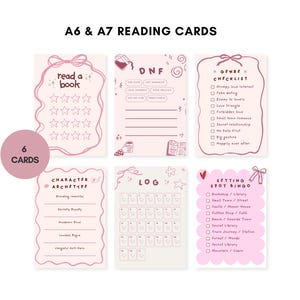 A7-inlägg Läsjournal utskrivbar | Bokklubbsplanerare | Lässpårare | Bokrecensionsdagbok | Läsutmaning