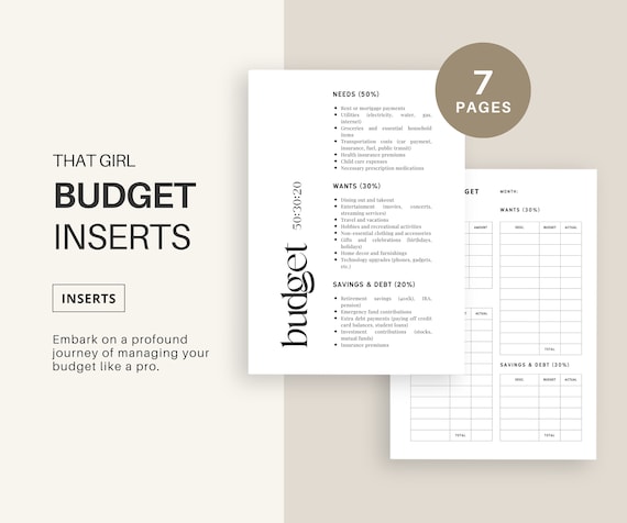 A5 Budget Planner Printable: Expense Tracker, Subscriptions (PDF Download)