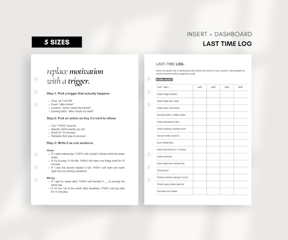 ADHD Routine Planner Printable, Executive Function Worksheet, If Then Habit Plan