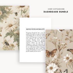 Pakiet Cottagecore Planner Dashboard (do pobrania w wersji cyfrowej)