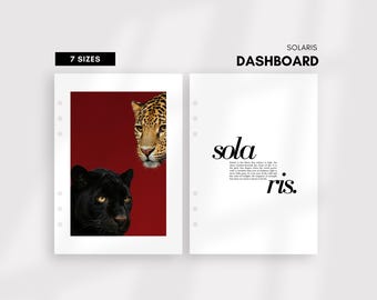 Minimalistisch plannerdashboard afdrukbaar: A5, zak, persoonlijk (digitale download)