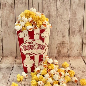 Fake Popcorn, Photo Prop, Party Prop, Realistic Popcorn, Movie Room Prop, Popcorn Simulation, Butter colored Faux Popcorn, Fake Food,