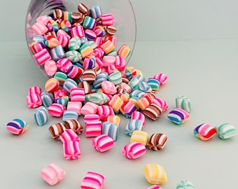 Pillow Candy, Polymer Clay Fake Candies, Fake cabochon, Fake Candy Cabochon, Fake Candy, Fake Bake Supplies, Mint Candy Pillow Cabochons