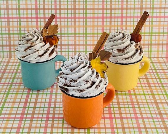 Pumpkin Spice Mini Mug, Tiered Tray Decor, Fall Mug, Pumpkin Decor, Photo Props, Fall Mini Cups, Pumpkin, Coffee Bar Decor Spice Cup,