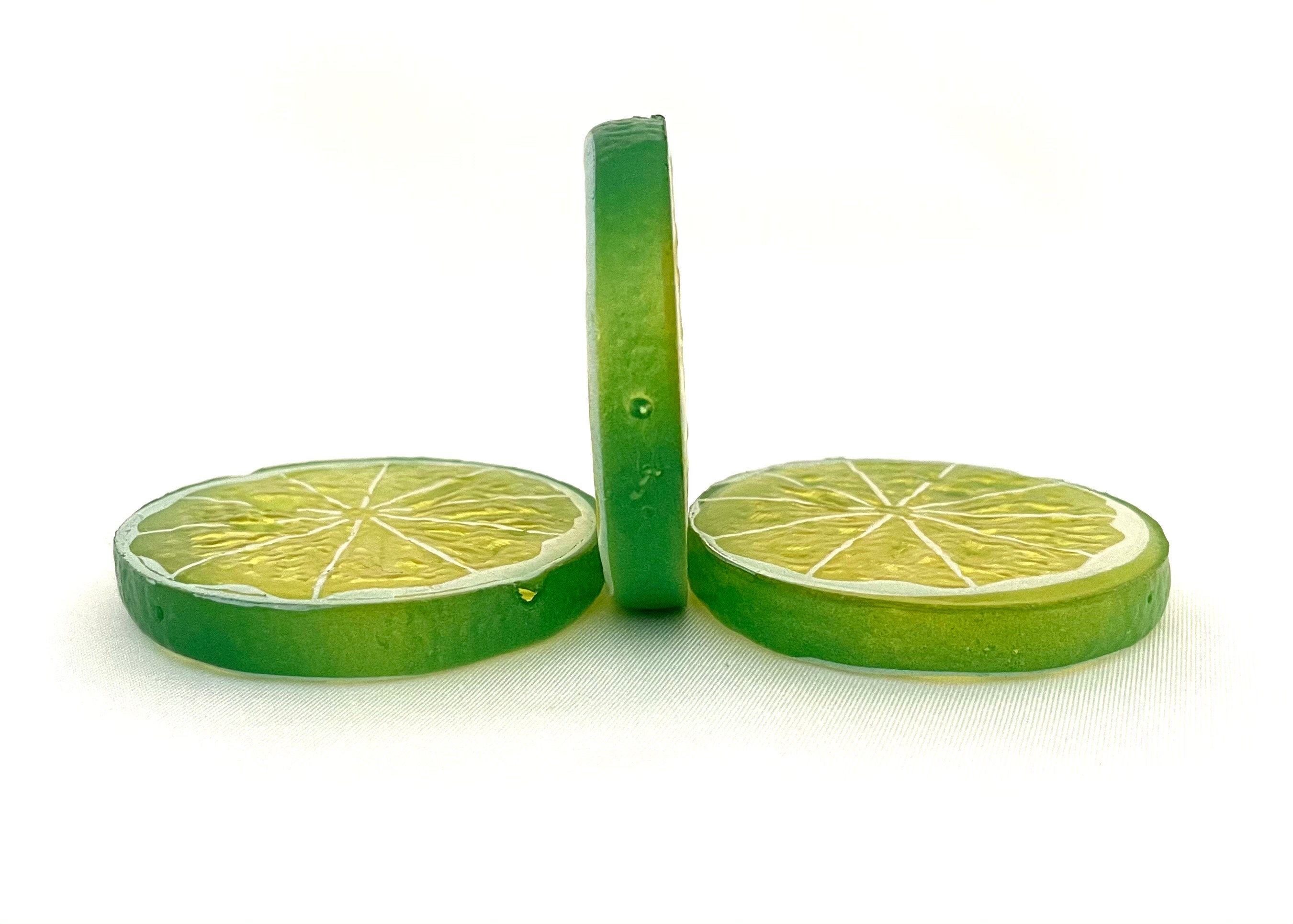 Realistic Faux/fake Lime Slices Lime Tier Display Artificial Etsy